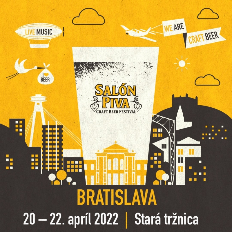 Salón piva 22 - 24. 4. 2022 Stará tržnica Bratislava